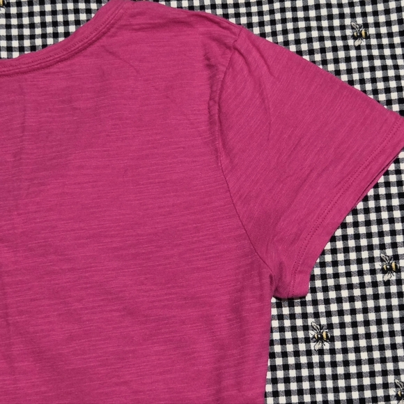 Women's Hanes Pink Short Sleeve Tee - Picture 8 of 16